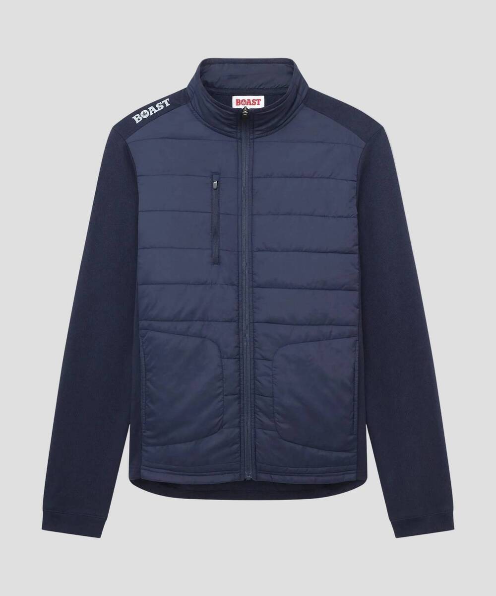 NEW BOAST men's hybrid jacket in navy